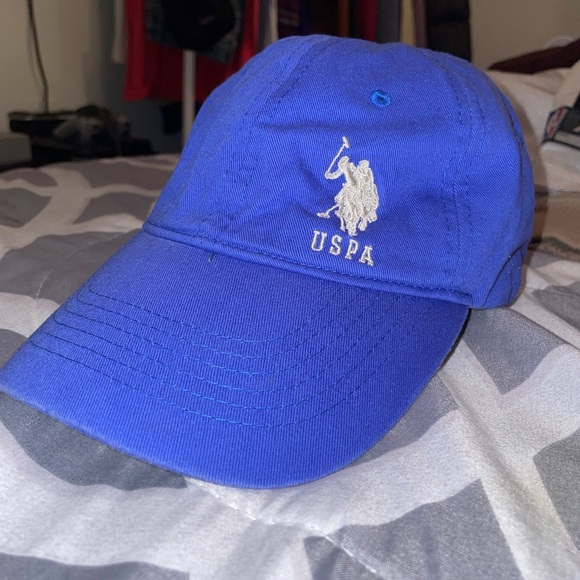 Vintage USPA Hat In Deep Blue - Picture 1 of 1